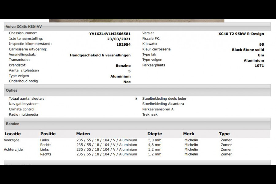 Volvo XC40 T2 130PK R-Design / Trekhaak / 1/2 Leder / Airco-ecc./ Navigatie / Stoelverwarming / Pdc. / Apk 11-2026