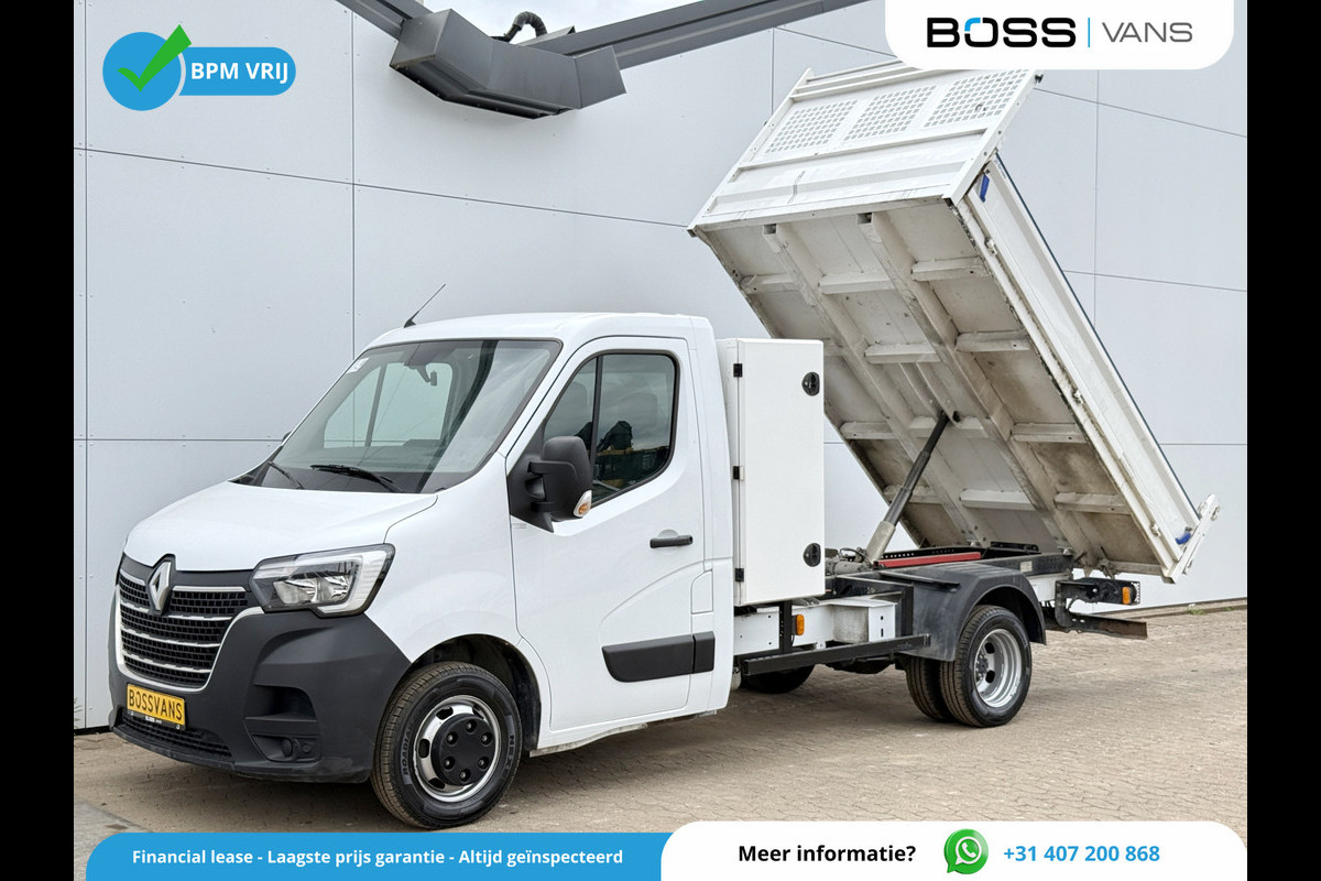 Renault Master 2.3 DCI 130PK Kipper Dubbellucht Kist 3,5t Trekhaak Airco Cruise Control Tipper Benne