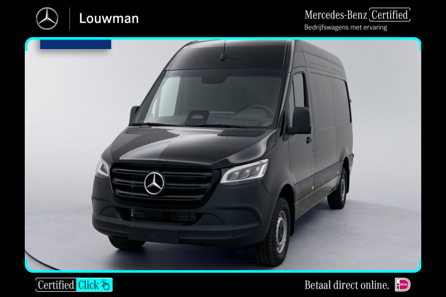 Mercedes-Benz Sprinter 317 CDI L2H2 Select Geveerde stoel Navigatie Parkeerpakket Stoelverwarming Betimmering Trekhaak 24 maanden Mercedes Certified garantie