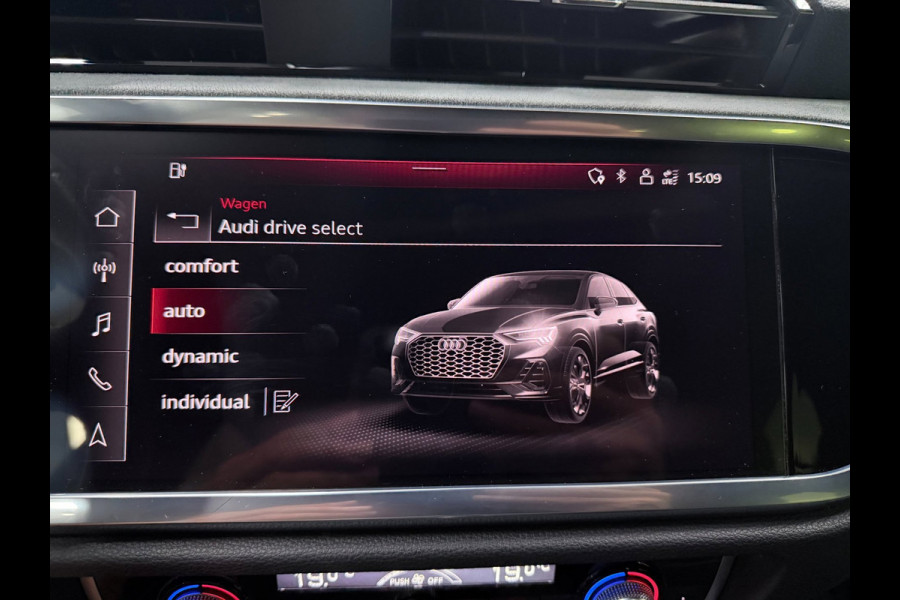Audi Q3 Sportback 45 TFSI e 3X S-LINE BLACKLINE 20'' PANO/LEDER/SFEERVERL/E-STOELEN/SONOS/CAM/ADAPT-CR///