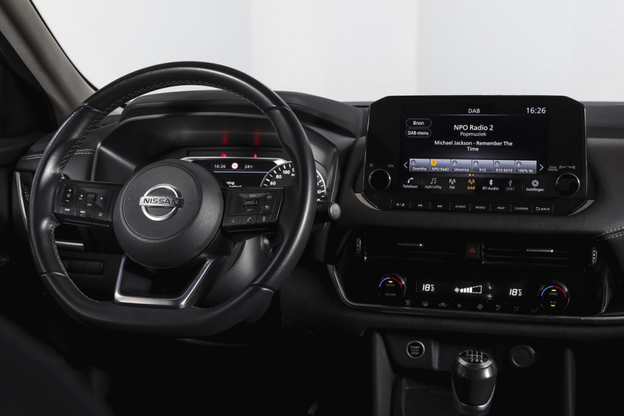 Nissan QASHQAI 1.3 MHEV 140 PK N-Style Orig. NL | Adapt. Cruise | PDC | 360 camera | NAV+App.Connect | ECC | Trekhaak | LM 19" |