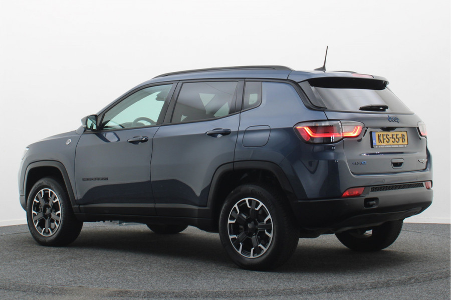 Jeep Compass 4xe 240 Plug-in Hybrid Electric Trailhawk Panoramadak, Leder/Stof, ACC, Camera, Apple Carplay, Virtual Cockpit, 17''