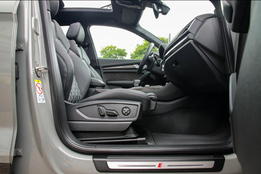 Audi SQ5 3.0 TFSI Q5 Quattro S-Line 354pk Automaat! 1e Eig|DLR|Quantum|Kuipstoelen|Panoramadak|Virtual Cockpit|Black|Carbon|22inch