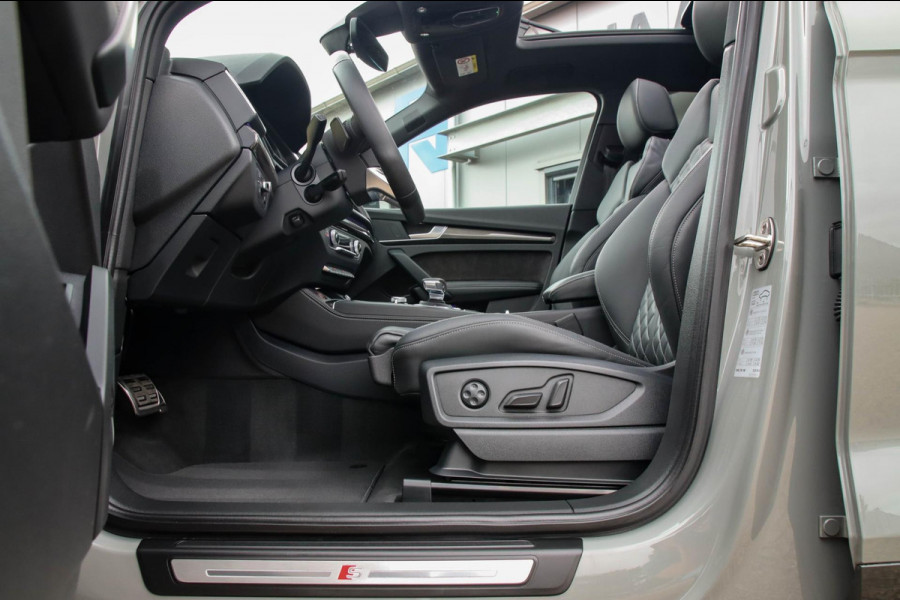 Audi SQ5 3.0 TFSI Q5 Quattro S-Line 354pk Automaat! 1e Eig|DLR|Quantum|Kuipstoelen|Panoramadak|Virtual Cockpit|Black|Carbon|22inch