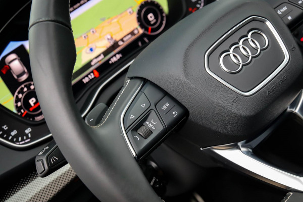 Audi SQ5 3.0 TFSI Q5 Quattro S-Line 354pk Automaat! 1e Eig|DLR|Quantum|Kuipstoelen|Panoramadak|Virtual Cockpit|Black|Carbon|22inch