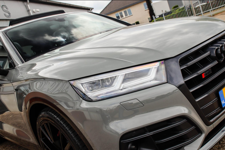 Audi SQ5 3.0 TFSI Q5 Quattro S-Line 354pk Automaat! 1e Eig|DLR|Quantum|Kuipstoelen|Panoramadak|Virtual Cockpit|Black|Carbon|22inch