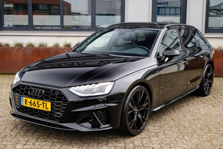Audi A4 Avant 2.0 TFSI S line Black Edition Facelift 245pk S-Tronic! 1e|DLR|Panoramadak|Virtual Cockpit|Leder|LED Matrix|Black