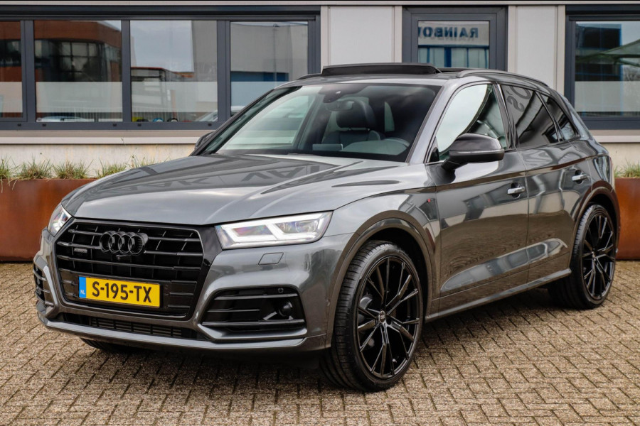 Audi Q5 2.0 TFSI Quattro Pro Line S S-Line 252pk Automaat! 1e|Dealer|Luchtvering|Panoramadak|Virtual Cockpit|360 Camera|ACC|Black