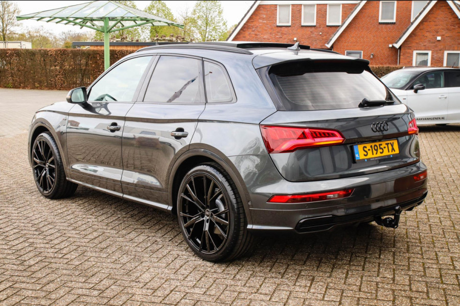 Audi Q5 2.0 TFSI Quattro Pro Line S S-Line 252pk Automaat! 1e|Dealer|Luchtvering|Panoramadak|Virtual Cockpit|360 Camera|ACC|Black