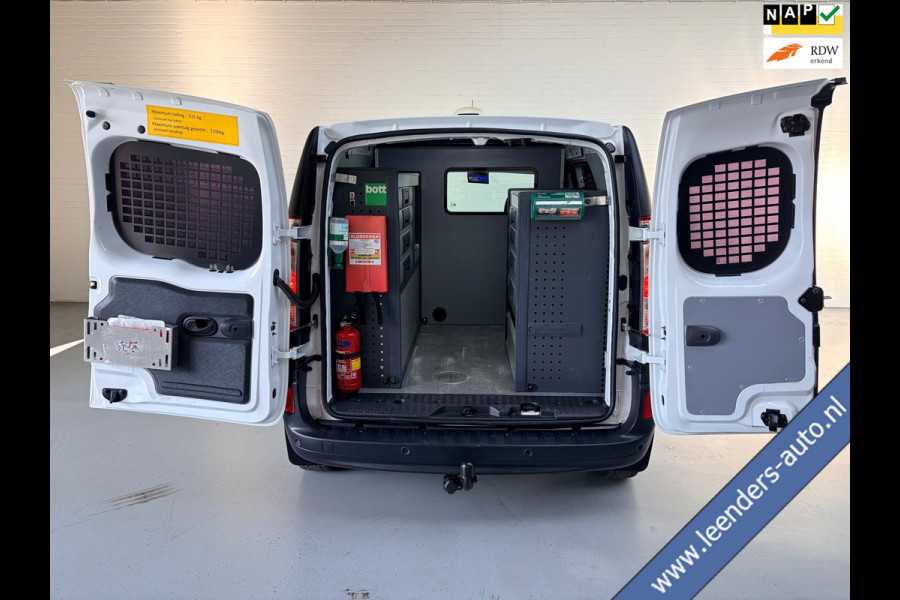 Renault Kangoo Servicewagen 1.5 dCi 90pk Energy Comfort, V230 omvormer, BOTT inrichting, Standkachel, Trekhaak, Rijklaarprijs!