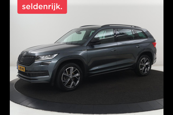 Škoda Kodiaq 1.5 TSI Sportline Business 7p. | Trekhaak | Memory | Stuur/stoel verwarming | Leder/alcantara | Carplay | Adaptive cruise | Camera | Park assist | Dodehoek detectie |