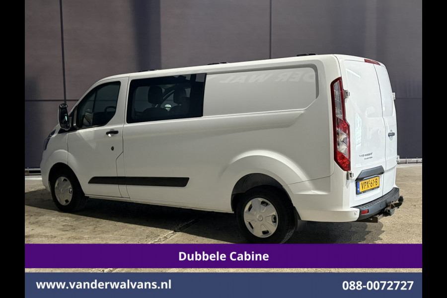 Ford Transit Custom 2.0 TDCI 130pk L2H1 Dubbele Cabine Euro6 Airco | 6-Zits | Apple Carplay | LED | Cruisecontrol 2800kg trekhaak, Stoelverwarming, Verwarmde voorruit, Parkeersensoren