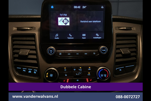 Ford Transit Custom 2.0 TDCI 130pk L2H1 Dubbele Cabine Euro6 Airco | 6-Zits | Apple Carplay | LED | Cruisecontrol 2800kg trekhaak, Stoelverwarming, Verwarmde voorruit, Parkeersensoren