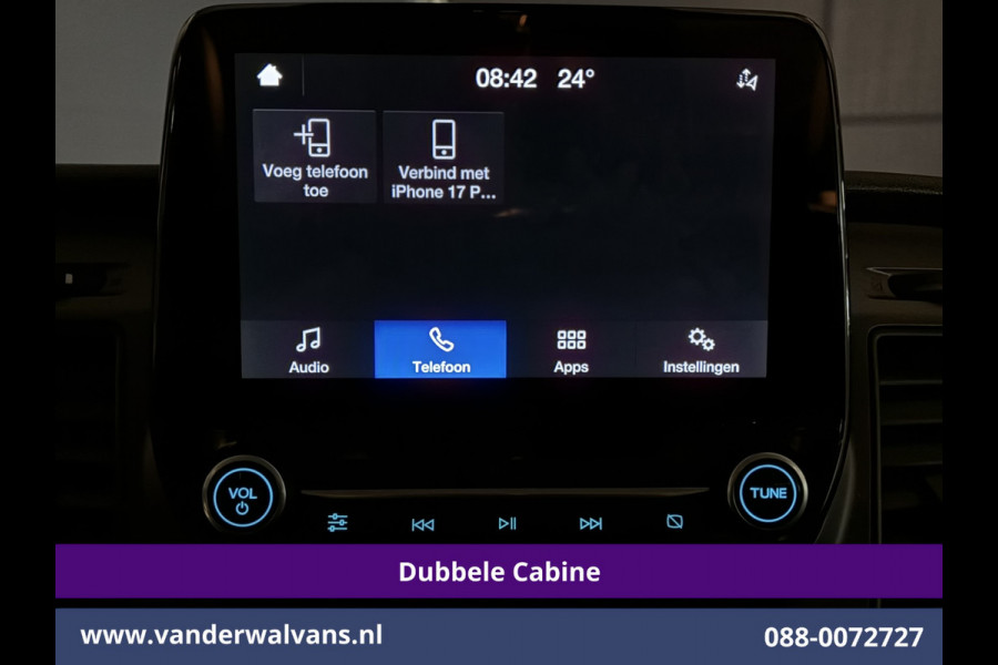 Ford Transit Custom 2.0 TDCI 130pk L2H1 Dubbele Cabine Euro6 Airco | 6-Zits | Apple Carplay | LED | Cruisecontrol 2800kg trekhaak, Stoelverwarming, Verwarmde voorruit, Parkeersensoren