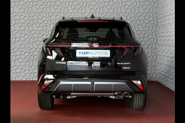 Hyundai Tucson NIEUWE AUTO 1.6 T-GDI PHEV N-LINE 360CAM ELEK.KLEP ELEK.STOEL MET GEHEUGEN VERWARMD/KOELING SUBWOOFER 19" LMV ZWARTE HEMEL STUUR PLUG IN HYBRIDE