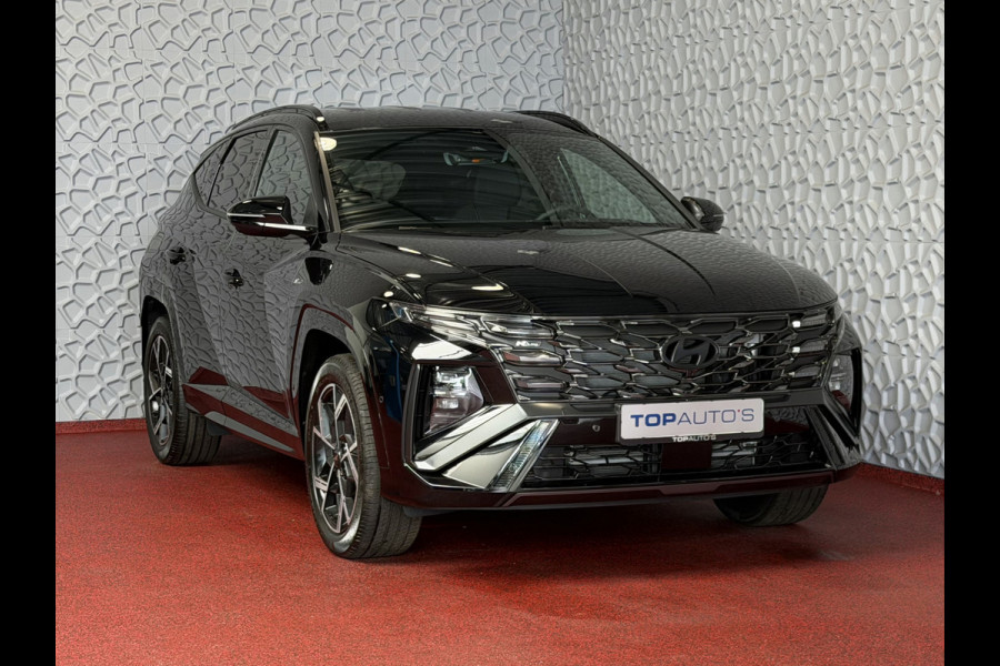 Hyundai Tucson NIEUWE AUTO 1.6 T-GDI PHEV N-LINE 360CAM ELEK.KLEP ELEK.STOEL MET GEHEUGEN VERWARMD/KOELING SUBWOOFER 19" LMV ZWARTE HEMEL STUUR PLUG IN HYBRIDE