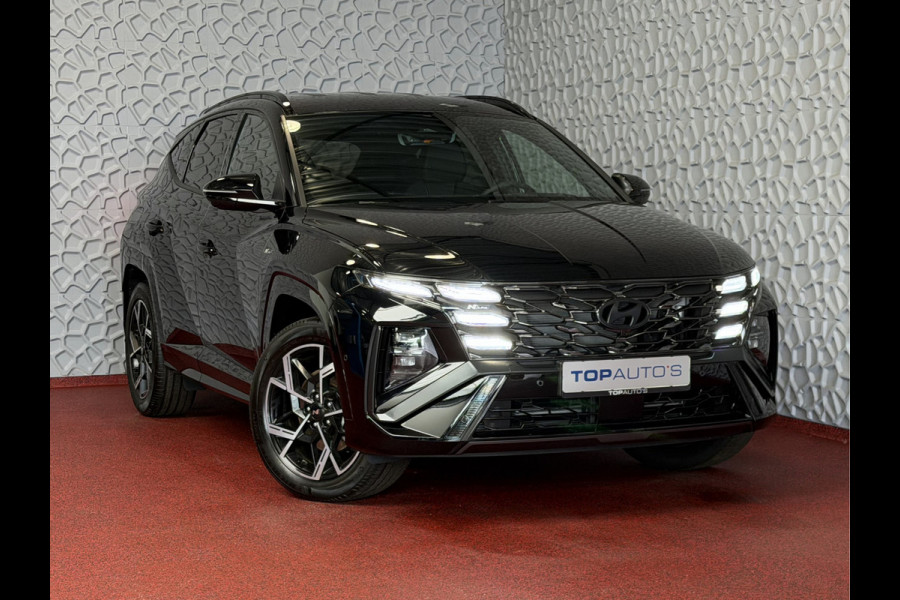 Hyundai Tucson NIEUWE AUTO 1.6 T-GDI PHEV N-LINE 360CAM ELEK.KLEP ELEK.STOEL MET GEHEUGEN VERWARMD/KOELING SUBWOOFER 19" LMV ZWARTE HEMEL STUUR PLUG IN HYBRIDE