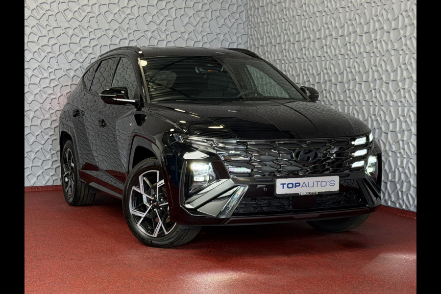 Hyundai Tucson NIEUWE AUTO 1.6 T-GDI PHEV N-LINE 360CAM ELEK.KLEP ELEK.STOEL MET GEHEUGEN VERWARMD/KOELING SUBWOOFER 19" LMV ZWARTE HEMEL STUUR PLUG IN HYBRIDE