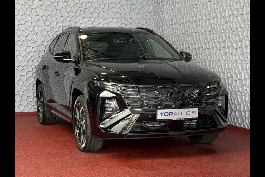 Hyundai Tucson NIEUWE AUTO 1.6 T-GDI PHEV N-LINE 360CAM ELEK.KLEP ELEK.STOEL MET GEHEUGEN VERWARMD/KOELING SUBWOOFER 19" LMV ZWARTE HEMEL STUUR PLUG IN HYBRIDE