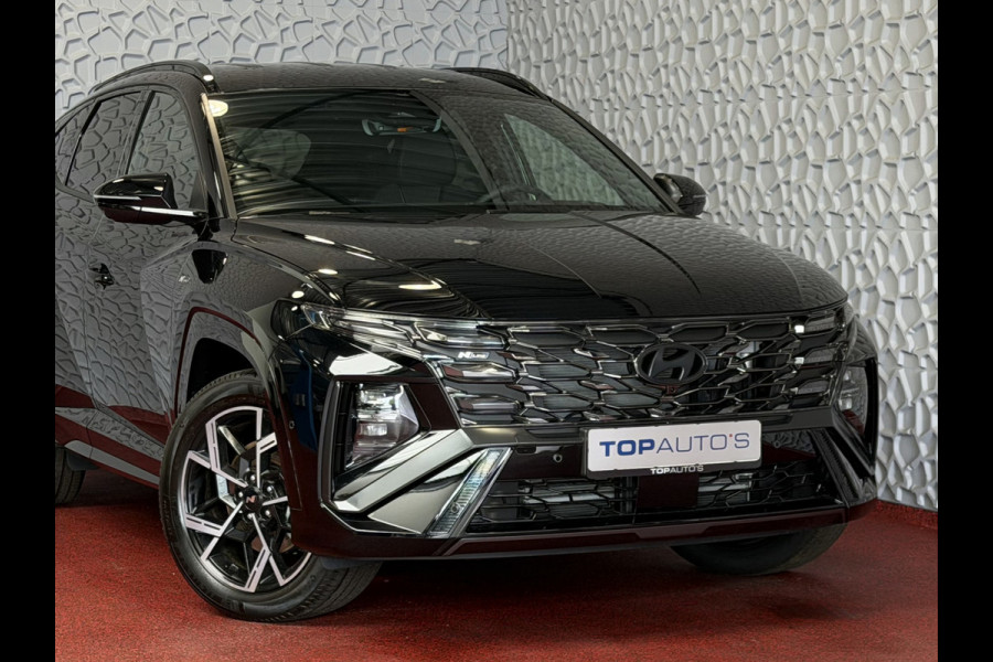 Hyundai Tucson NIEUWE AUTO 1.6 T-GDI PHEV N-LINE 360CAM ELEK.KLEP ELEK.STOEL MET GEHEUGEN VERWARMD/KOELING SUBWOOFER 19" LMV ZWARTE HEMEL STUUR PLUG IN HYBRIDE