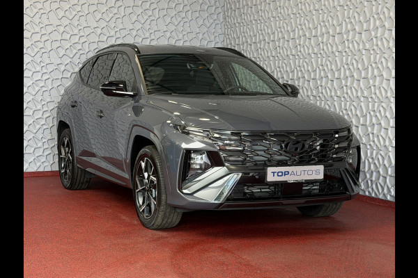 Hyundai Tucson ONGEBRUIKTE AUTO 1.6 T-GDI PHEV N-LINE CAMERA ELEK.KLEP ELEK.STOEL/GEHEUG.VERW/GEKOELD SUBWFR 19''LMV ZWARTE HEMEL STUURVERW. PLUG IN HYBRIDE