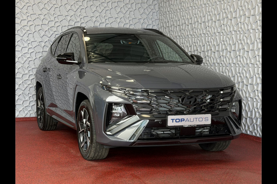 Hyundai Tucson ONGEBRUIKTE AUTO 1.6 T-GDI PHEV N-LINE CAMERA ELEK.KLEP ELEK.STOEL/GEHEUG.VERW/GEKOELD SUBWFR 19''LMV ZWARTE HEMEL STUURVERW. PLUG IN HYBRIDE