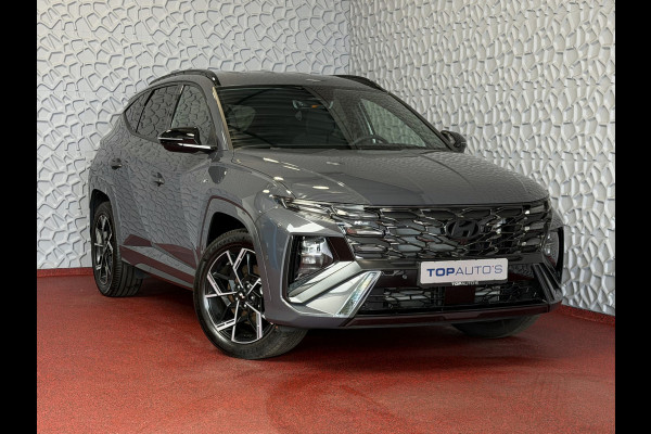 Hyundai Tucson ONGEBRUIKTE AUTO 1.6 T-GDI PHEV N-LINE CAMERA ELEK.KLEP ELEK.STOEL/GEHEUG.VERW/GEKOELD SUBWFR 19''LMV ZWARTE HEMEL STUURVERW. PLUG IN HYBRIDE