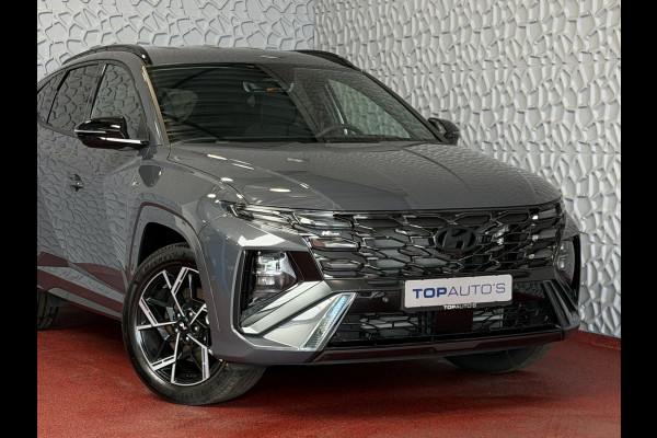 Hyundai Tucson ONGEBRUIKTE AUTO 1.6 T-GDI PHEV N-LINE CAMERA ELEK.KLEP ELEK.STOEL/GEHEUG.VERW/GEKOELD SUBWFR 19''LMV ZWARTE HEMEL STUURVERW. PLUG IN HYBRIDE