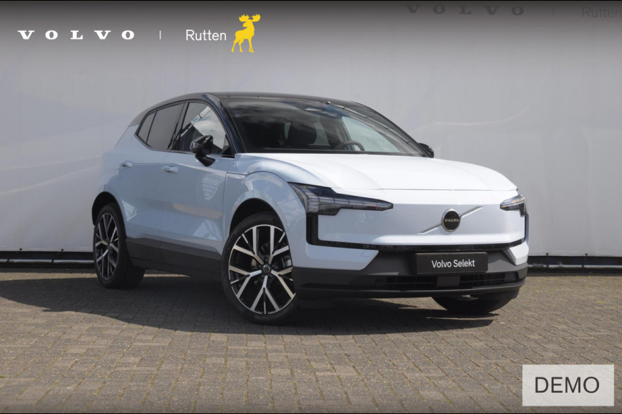 Volvo EX30 Single Motor Extended Range Plus Europa 69 kWh / Elektrische stoelen / Adaptieve cruise control / BLIS / Parkeersensoren met camera / Elektrische achterklep / 20" velgen / Google infotainment / Keyless entry