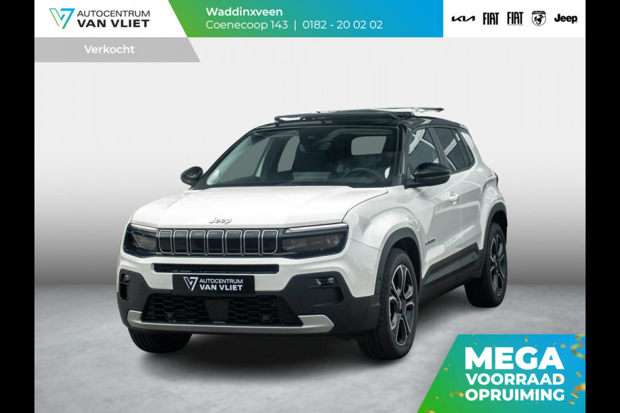 Jeep Avenger Summit 54 kWh | Uit voorraad leverbaar | 17%  Bijtelling | Schuif/Kanteldak | Leder&Winter Pack | Warmtepomp | Info&Convenience Pack | Full Operational Lease € 599,-
