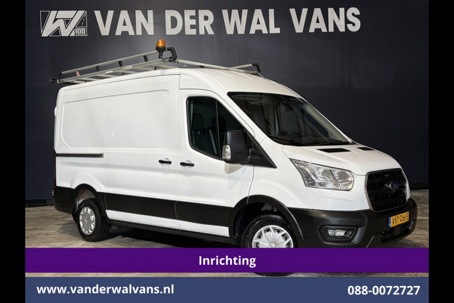 Ford Transit 2.0 TDCI 130pk L2H2 Inrichting Euro6 Airco | Omvormer | Imperiaal | Camera | Apple Carplay Android Auto, LED, Cruisecontrol, Trekhaak, Verwarmde voorruit, Parkeersensoren, Bijrijdersbank