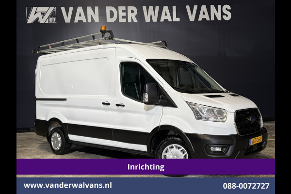 Ford Transit 2.0 TDCI 130pk L2H2 Inrichting Euro6 Airco | Omvormer | Imperiaal | Camera | Apple Carplay Android Auto, LED, Cruisecontrol, Trekhaak, Verwarmde voorruit, Parkeersensoren, Bijrijdersbank