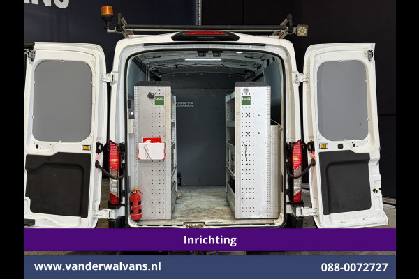 Ford Transit 2.0 TDCI 130pk L2H2 Inrichting Euro6 Airco | Omvormer | Imperiaal | Camera | Apple Carplay Android Auto, LED, Cruisecontrol, Trekhaak, Verwarmde voorruit, Parkeersensoren, Bijrijdersbank