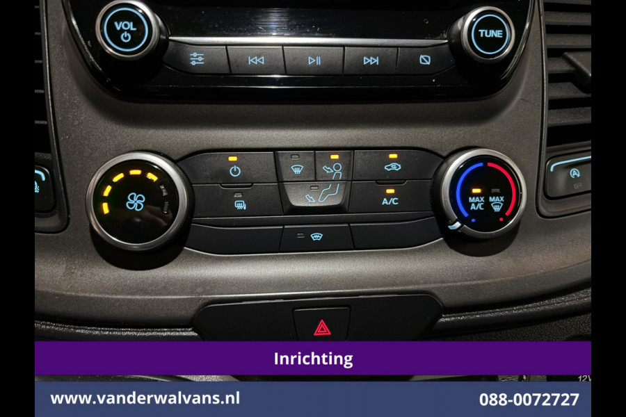 Ford Transit 2.0 TDCI 130pk L2H2 Inrichting Euro6 Airco | Omvormer | Imperiaal | Camera | Apple Carplay Android Auto, LED, Cruisecontrol, Trekhaak, Verwarmde voorruit, Parkeersensoren, Bijrijdersbank