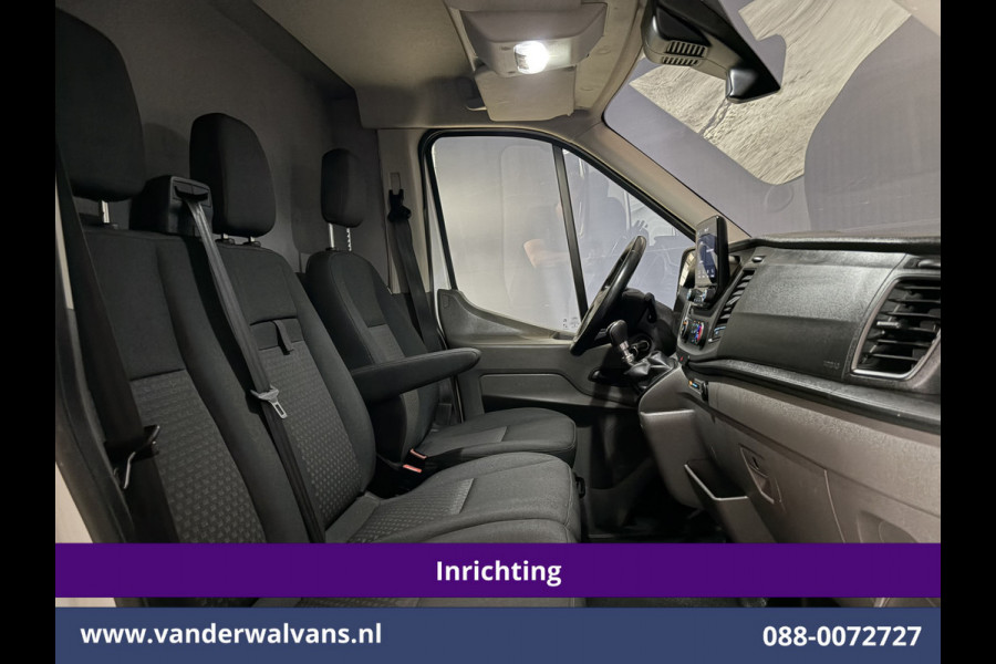 Ford Transit 2.0 TDCI 130pk L2H2 Inrichting Euro6 Airco | Omvormer | Imperiaal | Camera | Apple Carplay Android Auto, LED, Cruisecontrol, Trekhaak, Verwarmde voorruit, Parkeersensoren, Bijrijdersbank