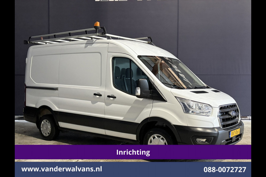Ford Transit 2.0 TDCI 130pk L2H2 Inrichting Euro6 Airco | Omvormer | Imperiaal | Camera | Apple Carplay Android Auto, LED, Cruisecontrol, Trekhaak, Verwarmde voorruit, Parkeersensoren, Bijrijdersbank