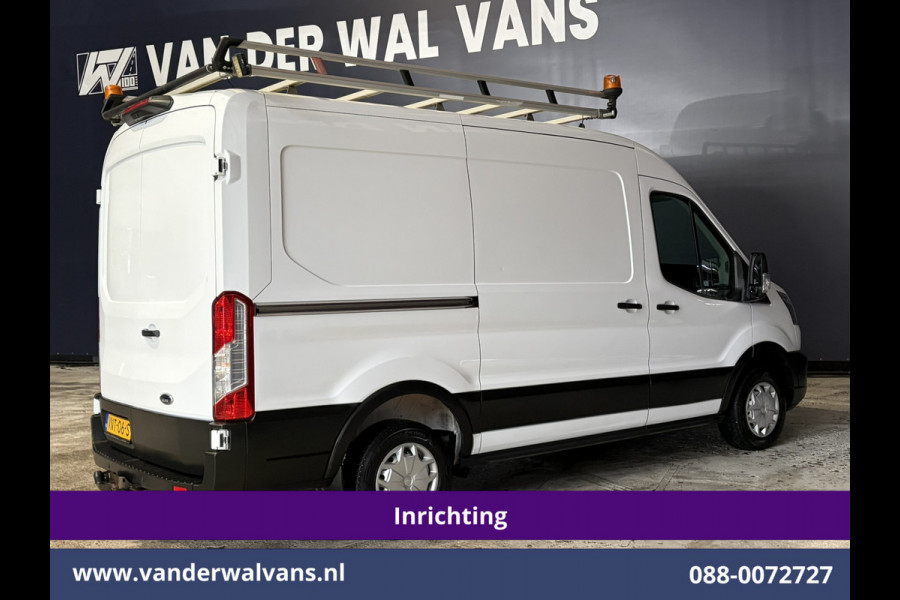Ford Transit 2.0 TDCI 130pk L2H2 Inrichting Euro6 Airco | Omvormer | Imperiaal | Camera | Apple Carplay Android Auto, LED, Cruisecontrol, Trekhaak, Verwarmde voorruit, Parkeersensoren, Bijrijdersbank