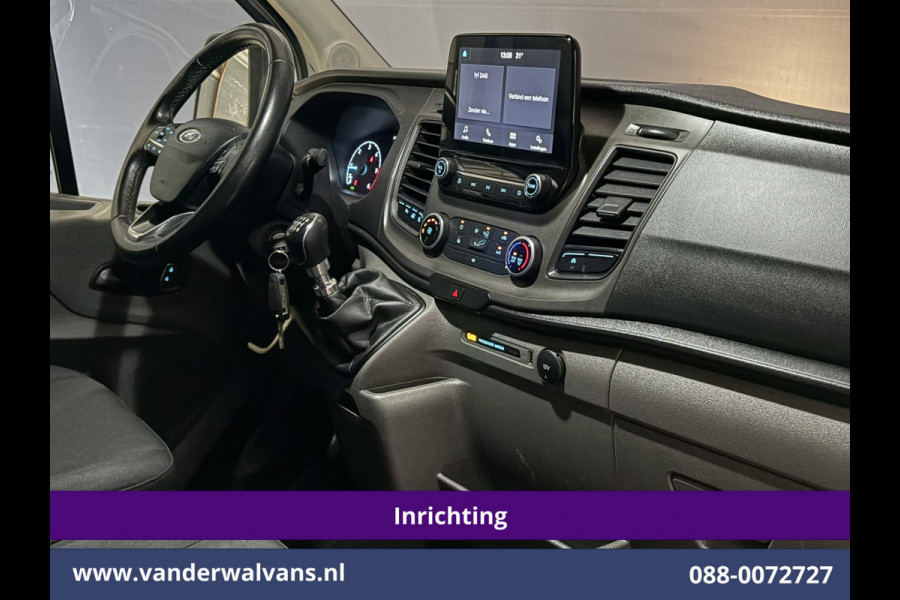 Ford Transit 2.0 TDCI 130pk L2H2 Inrichting Euro6 Airco | Omvormer | Imperiaal | Camera | Apple Carplay Android Auto, LED, Cruisecontrol, Trekhaak, Verwarmde voorruit, Parkeersensoren, Bijrijdersbank