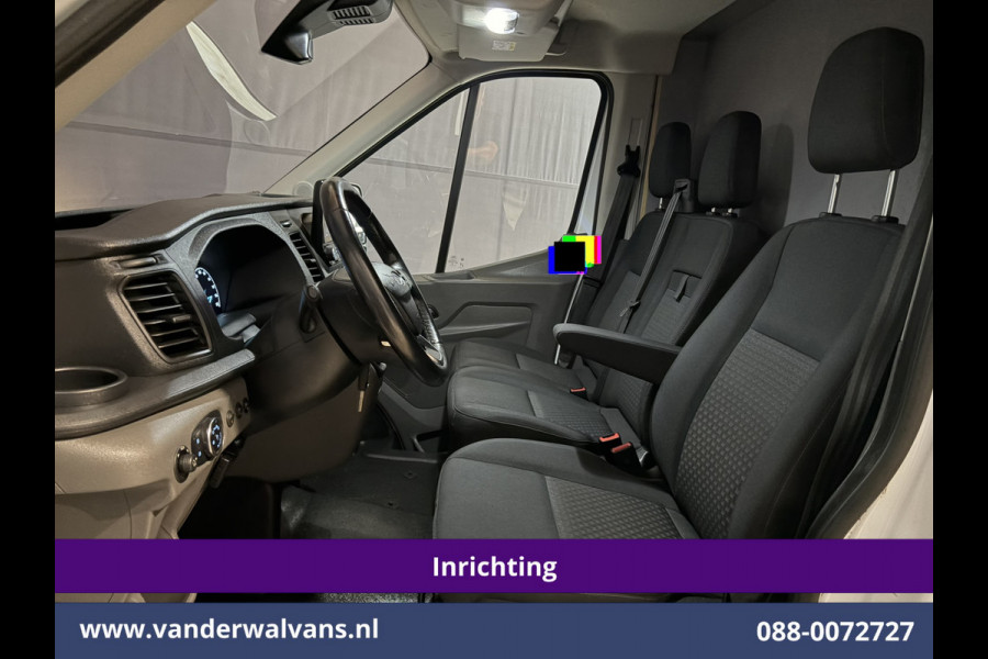 Ford Transit 2.0 TDCI 130pk L2H2 Inrichting Euro6 Airco | Omvormer | Imperiaal | Camera | Apple Carplay Android Auto, LED, Cruisecontrol, Trekhaak, Verwarmde voorruit, Parkeersensoren, Bijrijdersbank