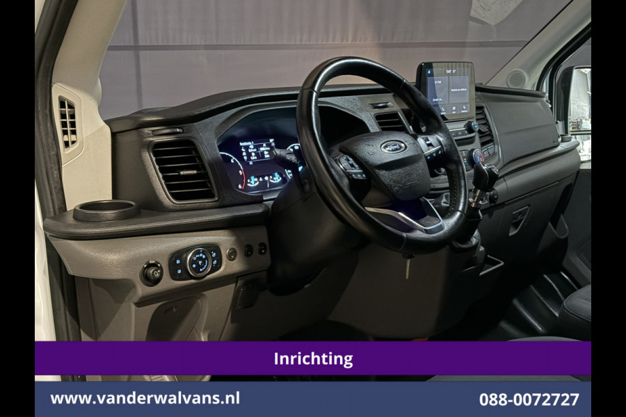 Ford Transit 2.0 TDCI 130pk L2H2 Inrichting Euro6 Airco | Omvormer | Imperiaal | Camera | Apple Carplay Android Auto, LED, Cruisecontrol, Trekhaak, Verwarmde voorruit, Parkeersensoren, Bijrijdersbank