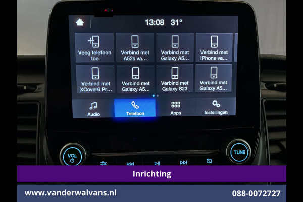 Ford Transit 2.0 TDCI 130pk L2H2 Inrichting Euro6 Airco | Omvormer | Imperiaal | Camera | Apple Carplay Android Auto, LED, Cruisecontrol, Trekhaak, Verwarmde voorruit, Parkeersensoren, Bijrijdersbank