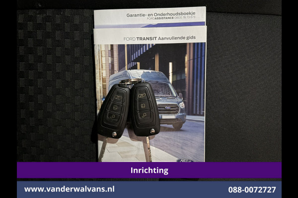 Ford Transit 2.0 TDCI 130pk L2H2 Inrichting Euro6 Airco | Omvormer | Imperiaal | Camera | Apple Carplay Android Auto, LED, Cruisecontrol, Trekhaak, Verwarmde voorruit, Parkeersensoren, Bijrijdersbank