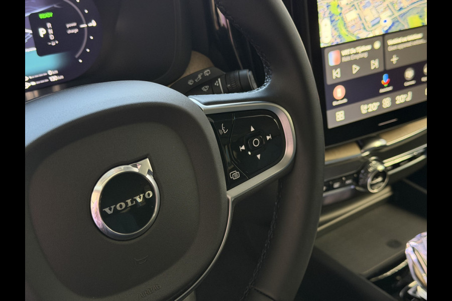 Volvo XC60 2.0 T8 455PK AWD PLUS DARK NIEUWE AUTO HARMAN KARDON 360.CAM STOEL/STUUR VERW LEER