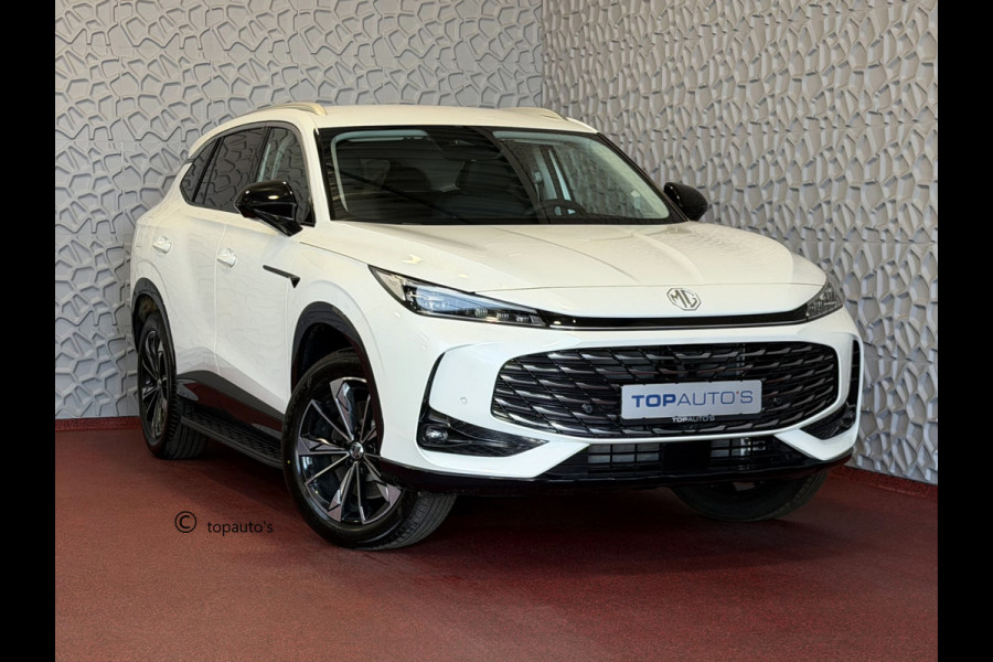 MG MG HS PHEV 1.5 TGDI LUXURY PHEV PLUG-IN HYBRIDE | LEER | 272PK NIEUWE AUTO | >1.000 KM TOTAAL BEREIK | 360° CAMERA | ELEKTRISCHE ACHTERKLEP