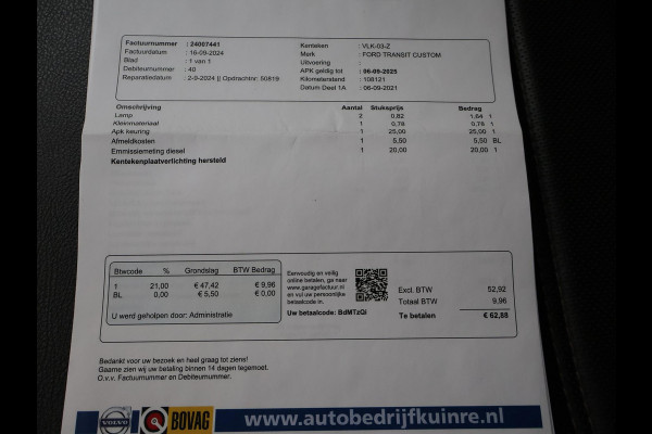 Ford Transit Custom 340 2.0 TDCI L2H1 170 PK DUBBEL CAB AUT. + CARPLAY | TREKHAAK | CAMERA | STOELVERW.