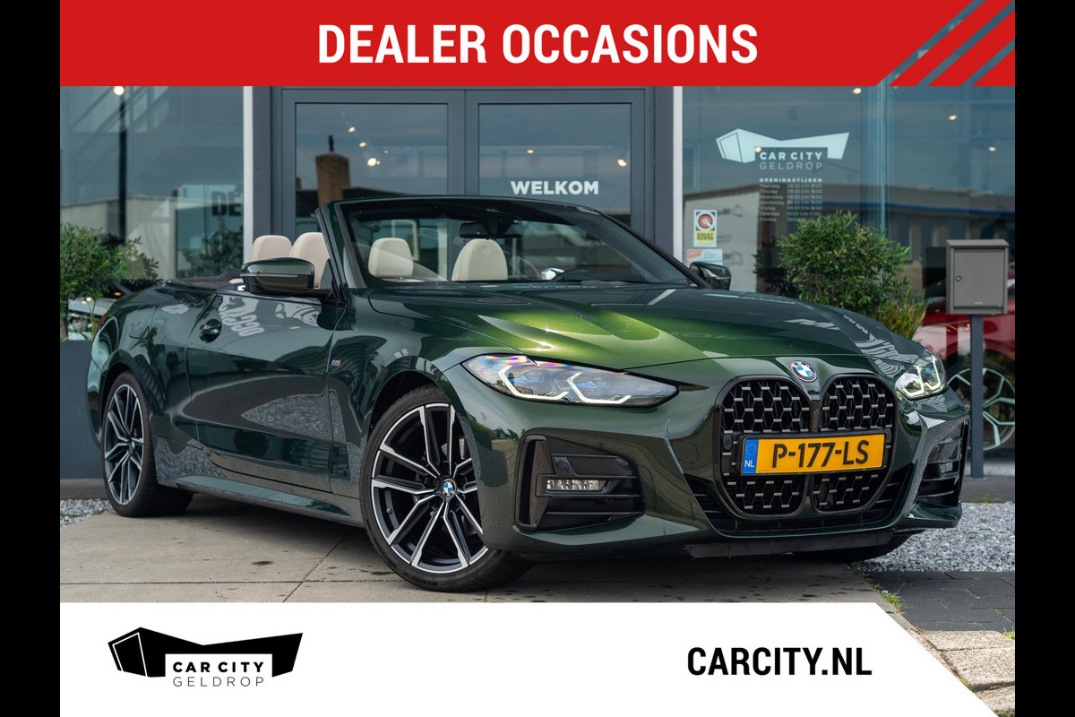 BMW 4 Serie Cabrio 420i High Exec | M-Sport | Laser | Memory | H&K | Keyless | 19" | Stoelverwarming | Carplay | Ambient | Camera