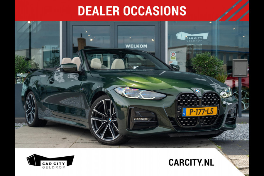BMW 4 Serie Cabrio 420i High Exec | M-Sport | Laser | Memory | H&K | Keyless | 19" | Stoelverwarming | Carplay | Ambient | Camera