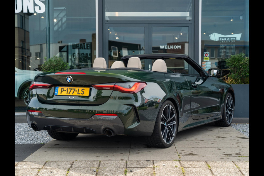 BMW 4 Serie Cabrio 420i High Exec | M-Sport | Laser | Memory | H&K | Keyless | 19" | Stoelverwarming | Carplay | Ambient | Camera