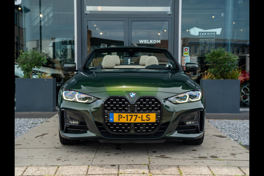 BMW 4 Serie Cabrio 420i High Exec | M-Sport | Laser | Memory | H&K | Keyless | 19" | Stoelverwarming | Carplay | Ambient | Camera