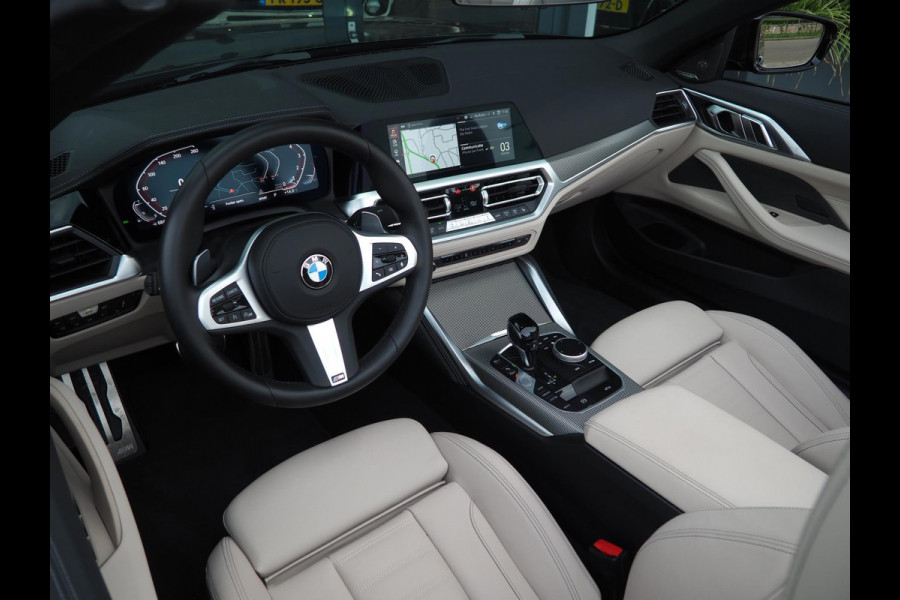 BMW 4 Serie Cabrio 420i High Exec | M-Sport | Laser | Memory | H&K | Keyless | 19" | Stoelverwarming | Carplay | Ambient | Camera
